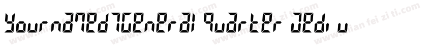 YournameD7GeneralQuarter Medium字体转换